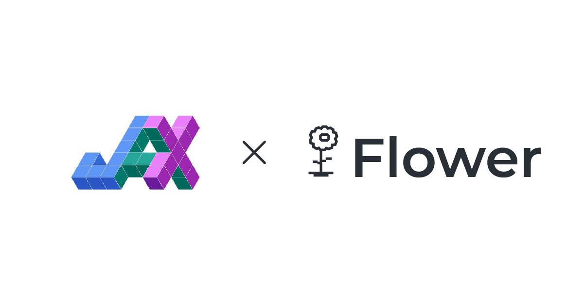 JAX and Flower Logo being connected