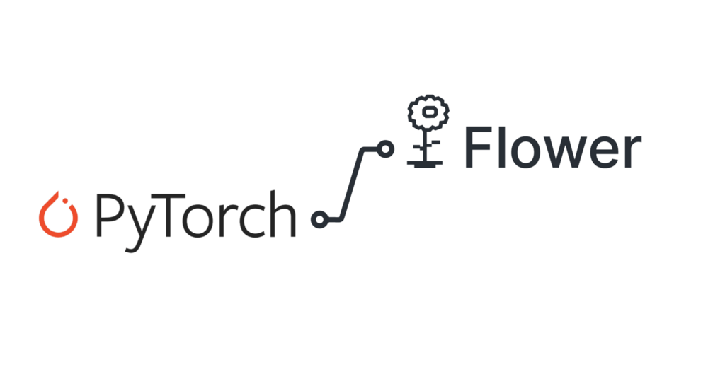 PyTorch and Flower Logo being connected